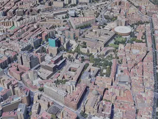 Zaragoza City, Spain (2022) 3D Model preview