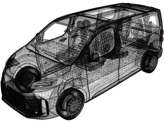 Toyota ProACE Verso Electric (2024) 3D Model preview
