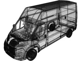 Peugeot e-Boxer L3H3 (2024) 3D Model preview