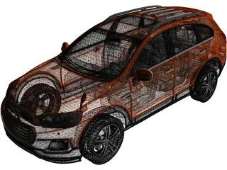 Chevrolet Captiva JP 3D Model preview