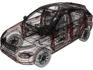 Chevrolet Groove (2022) 3D Model preview