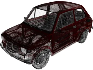 Fiat 126p (1976) 3D Model preview