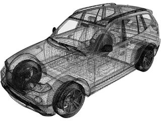 BMW X3 [E83] (2003) 3D Model preview