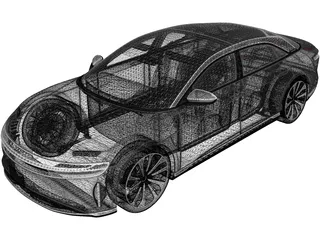 Lucid Air (2021) 3D Model preview