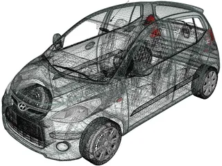 Hyundai i10 (2009) 3D Model preview