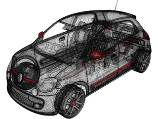 Renault Twingo (2015) 3D Model preview