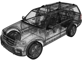 Ford Expedition (2015) 3D Model preview