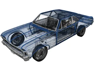 Chevrolet Nova (1969) 3D Model preview