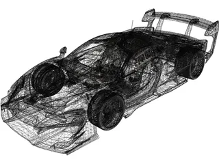 McLaren Senna GTR GP 3D Model preview