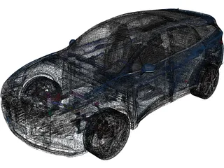 Kia Sportage Hybrid 3D Model preview