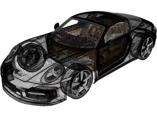 Porsche 911 Targa 4S Heritage (2021) 3D Model preview