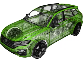 Volkswagen Touareg R (2021) 3D Model preview