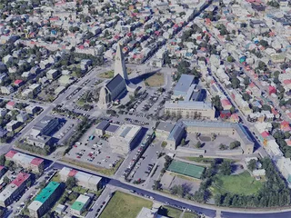 Reykjavik City, Iceland (2023) 3D Model preview