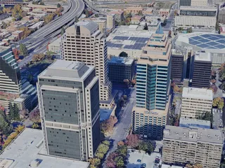 Sacramento City, USA (2024) 3D Model preview