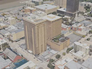 Baton Rouge City, LA, USA (2024) 3D Model preview
