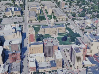 Lansing City, MI, USA (2023) 3D Model preview