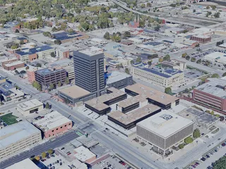 Topeka City, KS, USA (2023) 3D Model preview