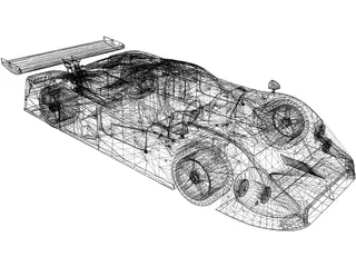 Jaguar XJR-9 (1989) 3D Model preview