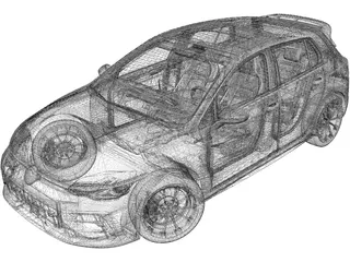 Volkswagen Golf R (2025) 3D Model preview