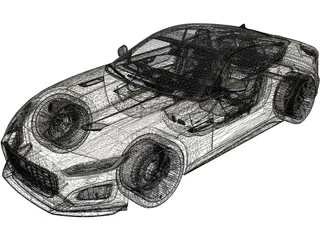 Jaguar F-Type R (2021) 3D Model preview