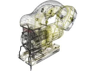 Dewalt Jigsaw 3D Model preview