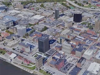 Charleston City, WV, USA (2023) 3D Model preview