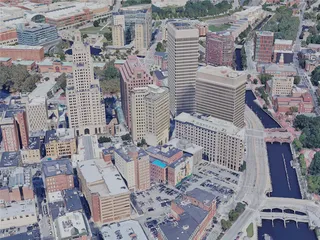 Providence City, RI, USA (2023) 3D Model preview