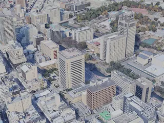 Shizuoka City, Japan (2023) 3D Model preview