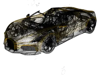 Bugatti W16 Mistral (2024) 3D Model preview