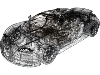 Bugatti Veyron Grand Sport Vitesse (2012) 3D Model preview