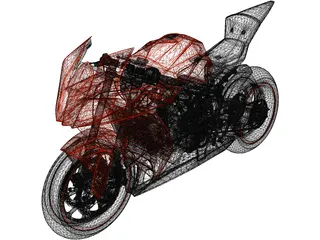 KTM 1190 RC8 R Track 3D Model preview