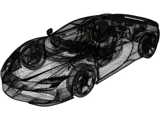 Ferrari SF90 Stradale 3D Model preview