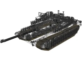 M1A2 Abrams 3D Model preview