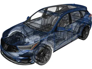 Acura RDX (2019) 3D Model preview