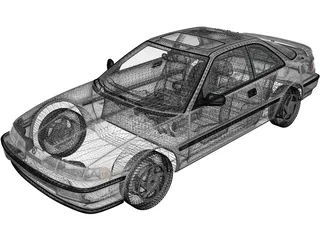 Acura Integra Coupe (1991) 3D Model preview