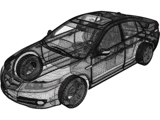 Acura TL (2007) 3D Model preview