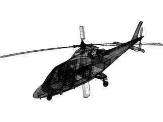AgustaWestland AW109 Grand Helicopter 3D Model preview