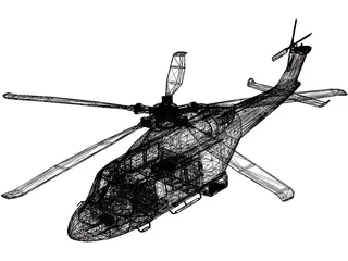 AgustaWestland AW139D 3D Model preview