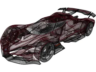 Alfa Romeo 8C-R Tazio (2020) 3D Model preview