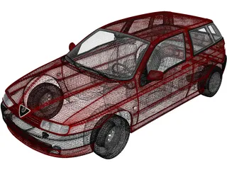 Alfa Romeo 145 (1994) 3D Model preview