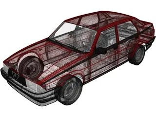 Alfa Romeo 75 (1985) 3D Model preview