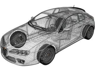 Alfa Romeo Brera (2011) 3D Model preview