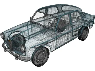 Alfa Romeo Giulietta 750 Berlina (1955) 3D Model preview
