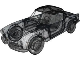Alfa Romeo Giulietta 750 Spider (1955) 3D Model preview