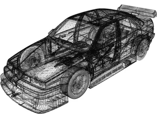 Alfa Romeo 155 V6 Ti (1993) 3D Model preview