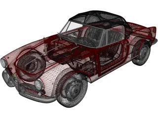Alfa Romeo Giulietta Spider (1955) 3D Model preview