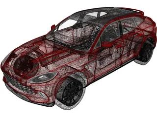 Aston Martin DBX (2021) 3D Model preview