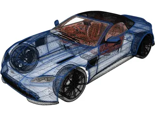 Aston Martin Vantage Roadster (2021) 3D Model preview