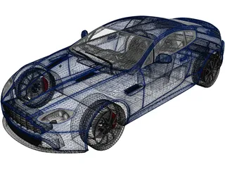 Aston Martin V8 Vantage S (2015) 3D Model preview