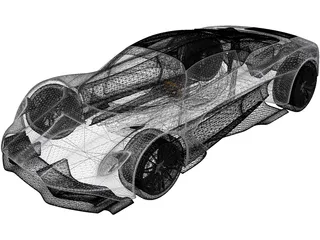 Aston Martin Valhalla (2020) 3D Model preview